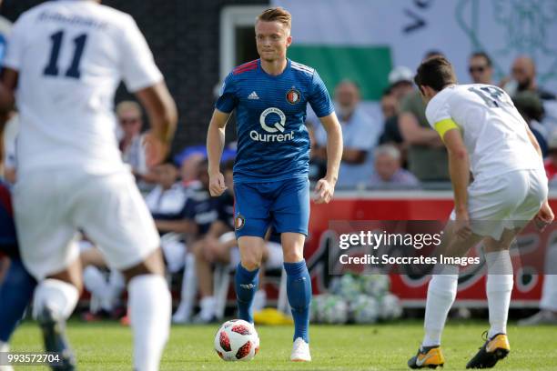 Sam Larsson of Feyenoord during the Club Friendly match between Zeeuws Elftal v Feyenoord at the Sportpark De Veerse Poort on July 7, 2018 in...