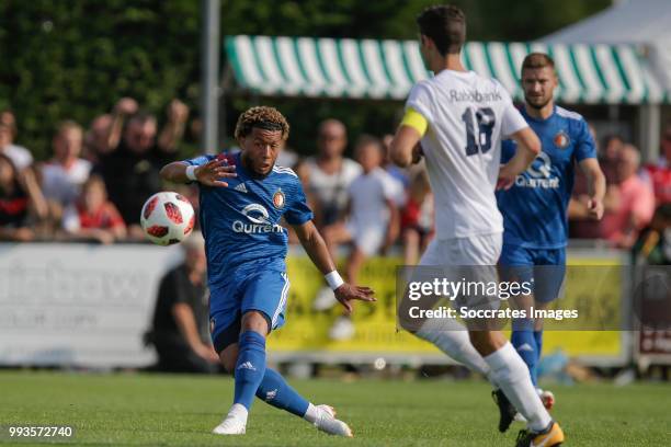 Tonny Vilhena of Feyenoord during the Club Friendly match between Zeeuws Elftal v Feyenoord at the Sportpark De Veerse Poort on July 7, 2018 in...