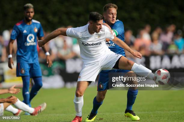 Jens Toornstra of Feyenoord during the Club Friendly match between Zeeuws Elftal v Feyenoord at the Sportpark De Veerse Poort on July 7, 2018 in...