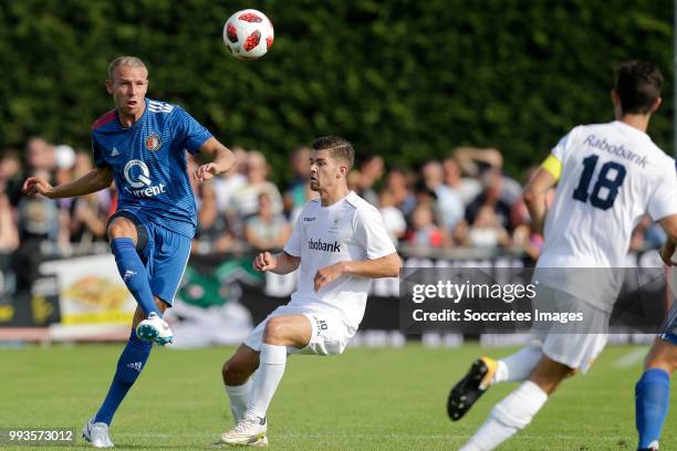 Sven van Beek of Feyenoord during the Club Friendly match between Zeeuws Elftal v Feyenoord at the Sportpark De Veerse Poort on July 7, 2018 in...