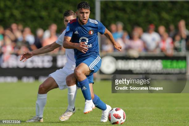 Achraf El Bouchataoui of Feyenoord during the Club Friendly match between Zeeuws Elftal v Feyenoord at the Sportpark De Veerse Poort on July 7, 2018...