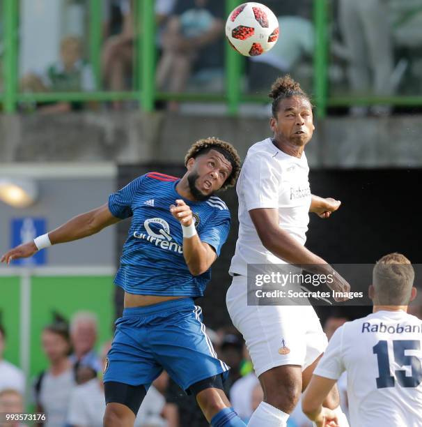 Tonny Vilhena of Feyenoord during the Club Friendly match between Zeeuws Elftal v Feyenoord at the Sportpark De Veerse Poort on July 7, 2018 in...