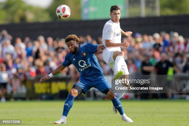 Tonny Vilhena of Feyenoord during the Club Friendly match between Zeeuws Elftal v Feyenoord at the Sportpark De Veerse Poort on July 7, 2018 in...