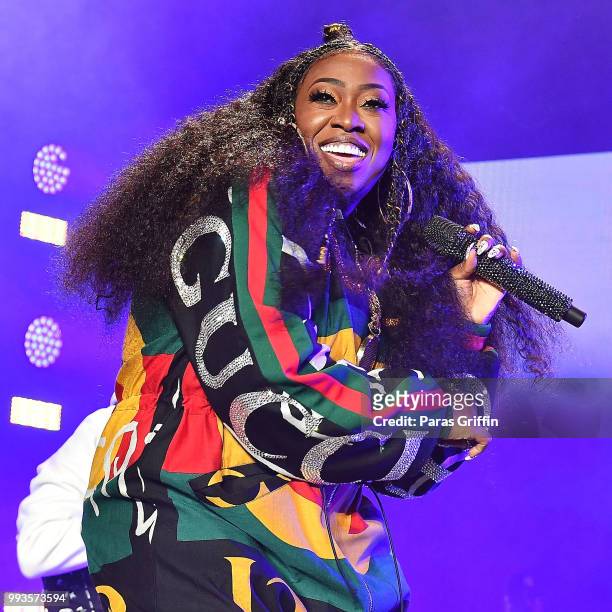 Missy Elliott performs onstage during the 2018 Essence Festival -Day 2 at Louisiana Superdome on July 7, 2018 in New Orleans, Louisiana.