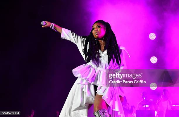 Brandy Norwood performs onstage during the 2018 Essence Festival -Day 2 at Louisiana Superdome on July 7, 2018 in New Orleans, Louisiana.