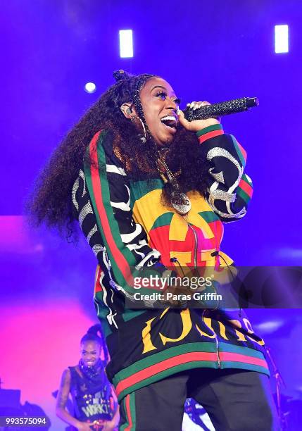 Missy Elliott performs onstage during the 2018 Essence Festival -Day 2 at Louisiana Superdome on July 7, 2018 in New Orleans, Louisiana.