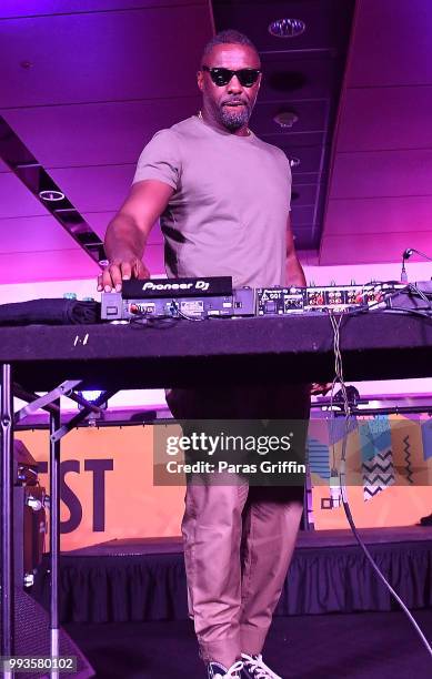 Idris Elba performs onstage during the 2018 Essence Festival -Day 2 at Louisiana Superdome on July 7, 2018 in New Orleans, Louisiana.