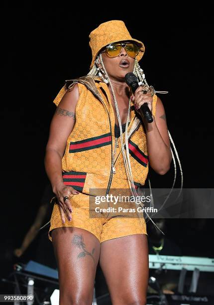 Mary J. Blige performs onstage during the 2018 Essence Festival -Day 2 at Louisiana Superdome on July 7, 2018 in New Orleans, Louisiana.