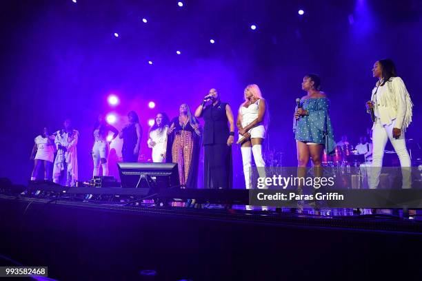 Spinderella, Brandy Norwood, Remy Ma, Rah Digga, Cheryl "Salt" James, MC Lyte, Yo Yo, Queen Latifah, Sandra "Pepa" Denton, Roxanne Shante, and MC...