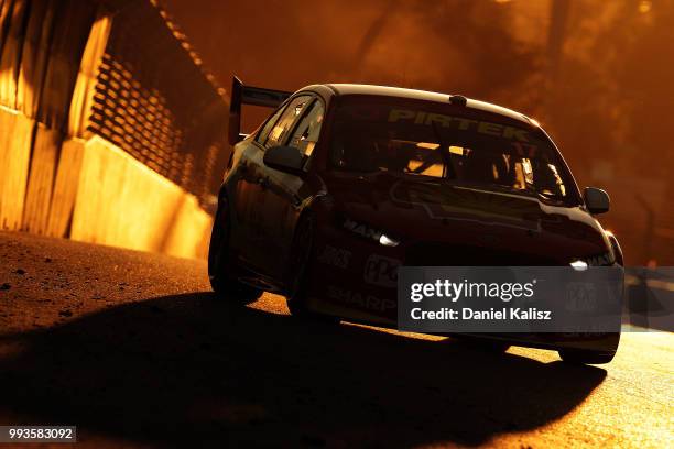 Scott McLaughlin drives the Shell V-Power Racing Team Ford Falcon FGX during race 18 of the Supercars Townsville 400 on July 8, 2018 in Townsville,...