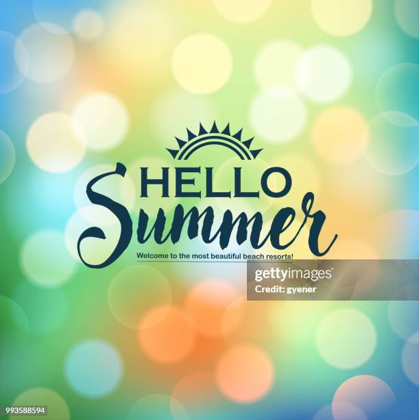 shiny summer message - pop music background stock illustrations