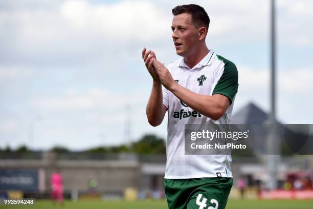 Callum McGregor of Celtic during the Club Friendly match between Shamrock Rovers and Celtic FC at Tallaght Stadium in Dublin, Ireland on July 7, 2018