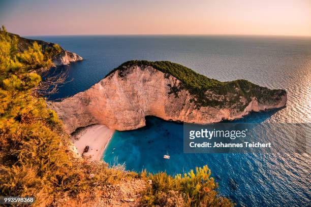 navagio beach - navagio stock pictures, royalty-free photos & images