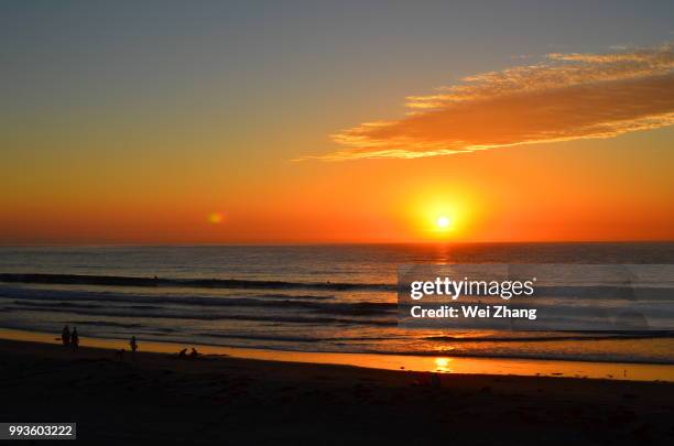 sunset @ scripps costal reserve - costal stock pictures, royalty-free photos & images