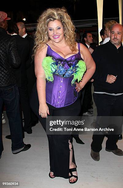 Model Velvet d'Amour attends the Montblanc Party held at the Terraza Martini during the 63rd Annual International Cannes Film Festival on May 14,...