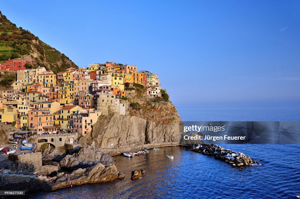 Manarola, Village of National Park Cinque Terre, Ligurian Sea, Italy