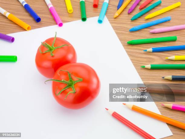 looks like drawing fruits and vegetables on white background. - thorn like stock pictures, royalty-free photos & images