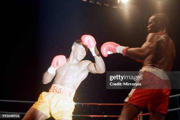 Chris Eubank defends his WBO super-middleweight title against Ron Essett at the Quinta do Lago Hotel, Almancil, Portugal. Eubank successfully...