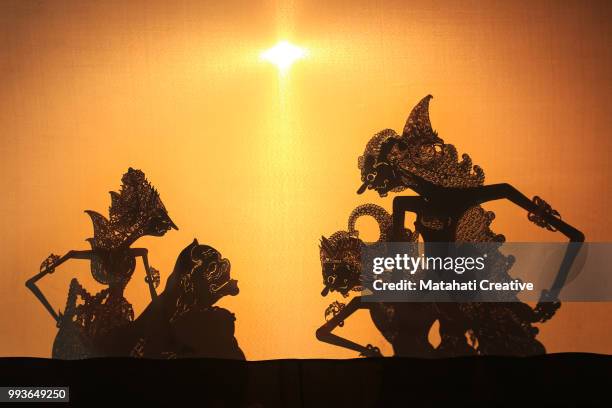 wayang kulit (shadow puppet) - wayang stock-fotos und bilder