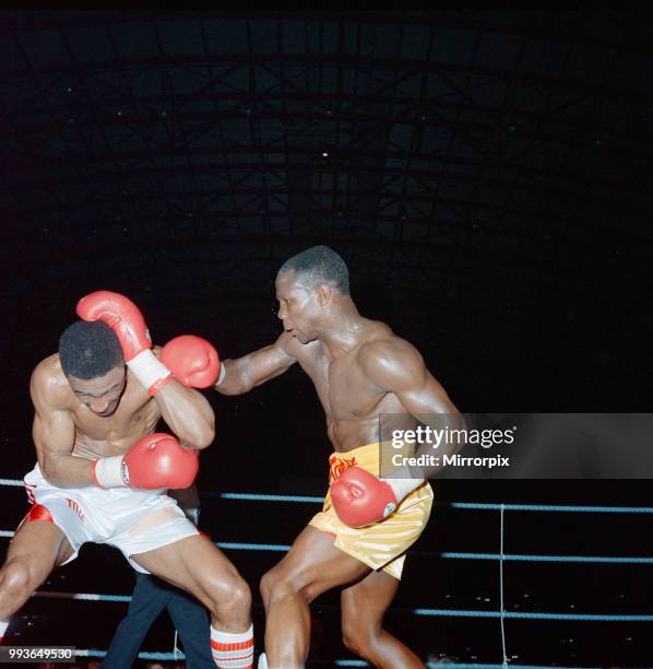 Chris Eubank vs Michael Watson for the WBO middleweight title at Earls Court Exhibition Centre, London, England. Eubanks won by majority decision...