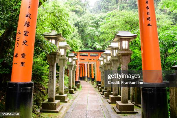 fushimi inari taisha - inari shrine stock pictures, royalty-free photos & images