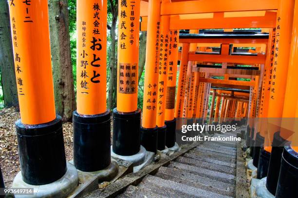 fushimi inari taisha - inari shrine stock pictures, royalty-free photos & images