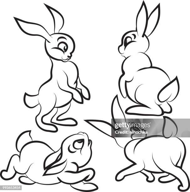 Cartoon Leaping Rabbits Rabbit Jumping Cartoon Photos and Premium High Res Pictures - Getty Images