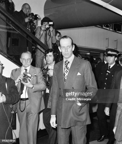 Inaugural commercial flights of the supersonic airliner Concorde on 21st January 1976, seven years after its maiden test flight. One British Airways...