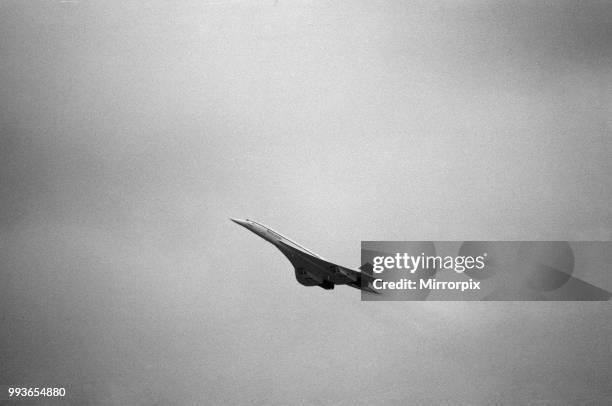 Inaugural commercial flights of the supersonic airliner Concorde on 21st January 1976, seven years after its maiden test flight. One British Airways...