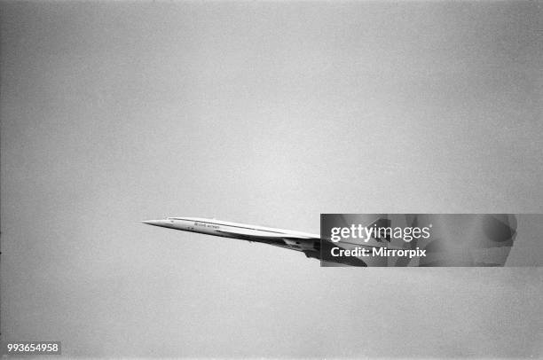 Inaugural commercial flights of the supersonic airliner Concorde on 21st January 1976, seven years after its maiden test flight. One British Airways...