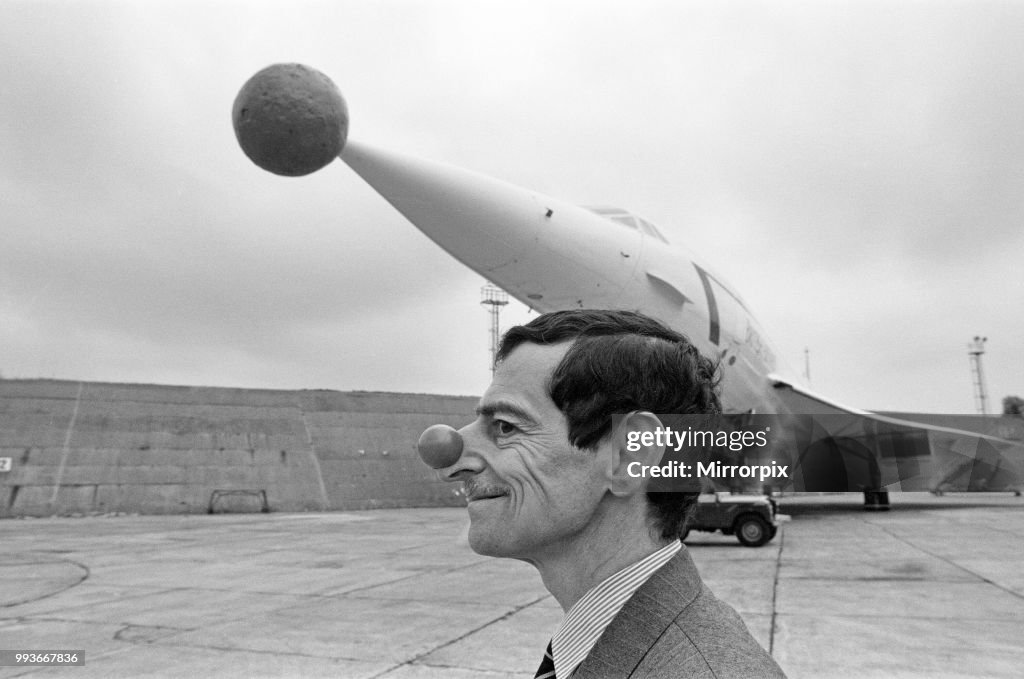 Red nose on Concorde, 1988