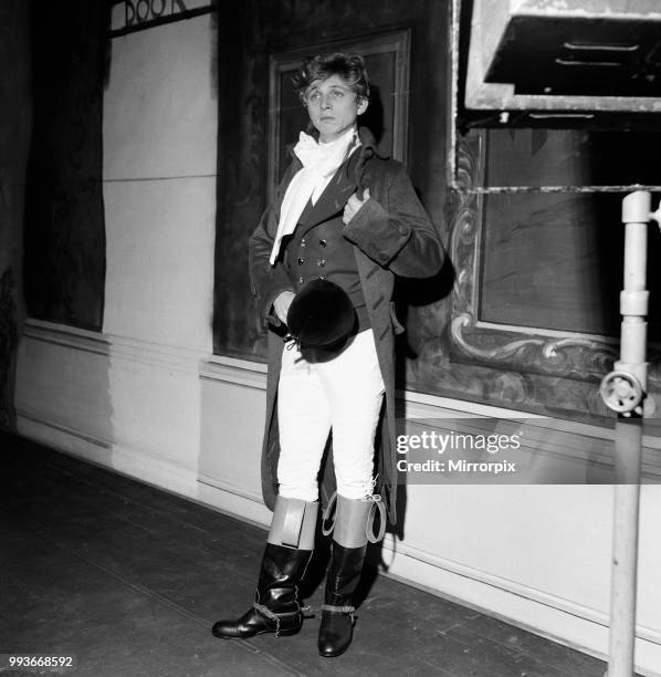 Tommy Steele as Tony Lumpkin in 'She Stoops to Conquer' at the Old Vic, 2nd November 1960.