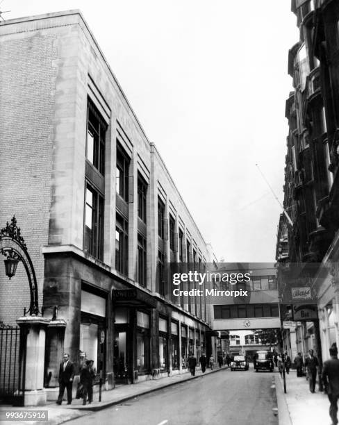 An exterior view of James Howells department store, Wharton Street, Cardiff, Wales. September 1961.