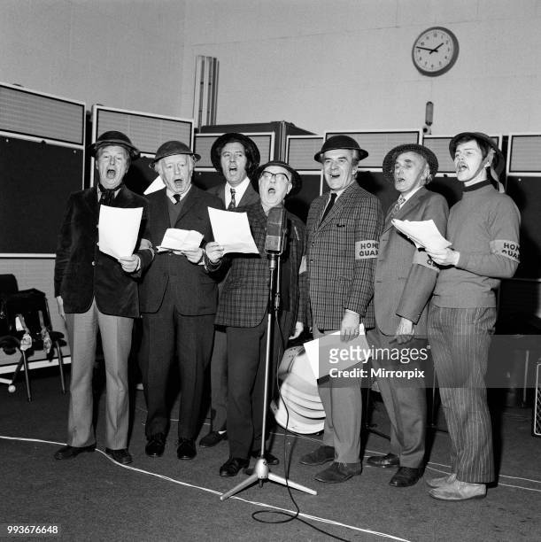 The complete Dad's Army team reported for duty today in the EMI Abbey Road Studios, London, to record 'The March' from Dad's Army. Whistling and...
