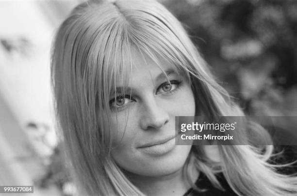 Julie Christie, actor, pictured on the set of Young Cassidy a 1965 film directed by Jack Cardiff and John Ford, The film stars Rod Taylor, Julie...
