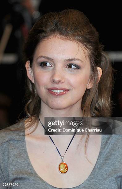 Actress Hannah Murray attends the Premiere of 'Chatroom' held at the Palais des Festivals during the 63rd Annual International Cannes Film Festival...