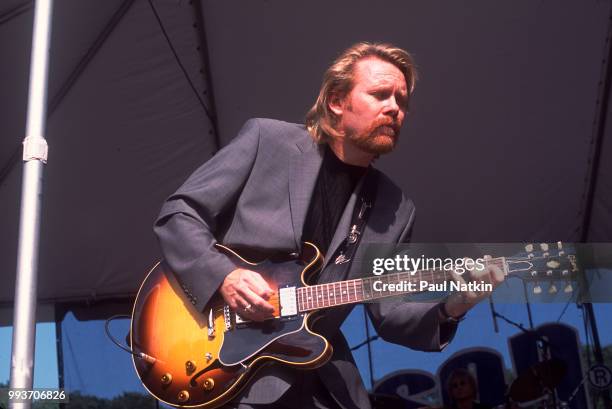 Guitarist Lee Roy Parnell performs at the Chicago Blues Festival in Chicago, Illinois, June 9, 2001.