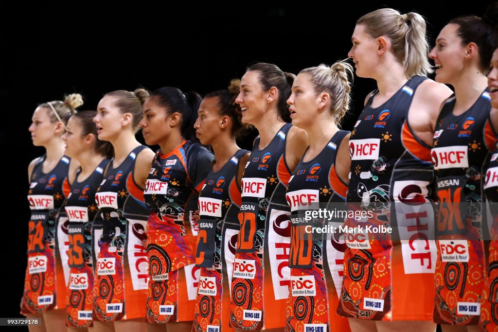 Super Netball Rd 10 - Giants v Swifts