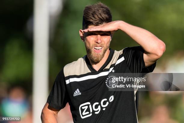 Klaas Jan Huntelaar of Ajax during the friendly match between Ajax Amsterdam and Steaua Bucharest on July 7, 2018 at Sportpark Achterveen in Hattem,...