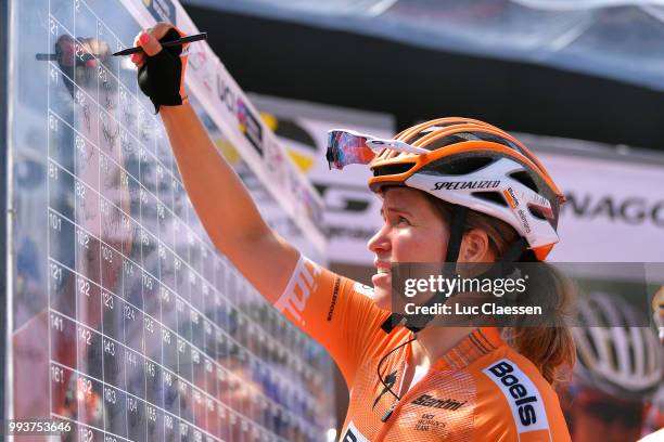 Start / Karol-Ann Canuel of Canada and Boels - Dolmans Cycling Team / during the 29th Tour of Italy 2018 - Women, Stage 3 a 132km stage from Corbetta...