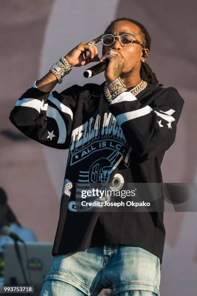 Quavo of Migos performs on Day 2 of Wireless Festival 2018 at Finsbury Park on July 7, 2018 in London, England.