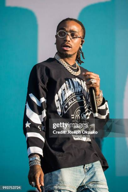 Quavo of Migos performs on Day 2 of Wireless Festival 2018 at Finsbury Park on July 7, 2018 in London, England.