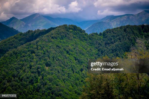 gabala mountains, azerbaijan - highland region stock pictures, royalty-free photos & images