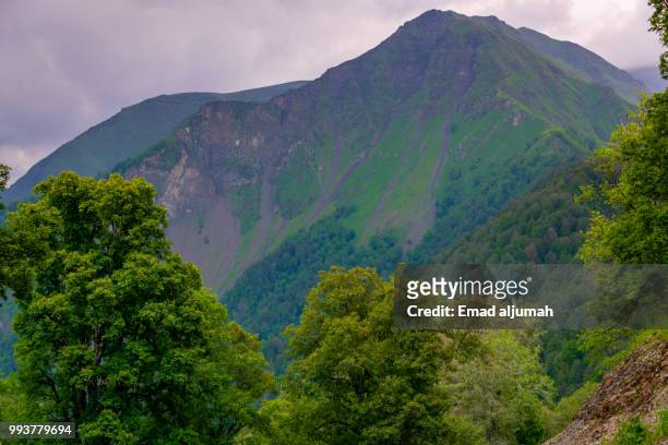 gabala mountains, azerbaijan - highland region stock pictures, royalty-free photos & images