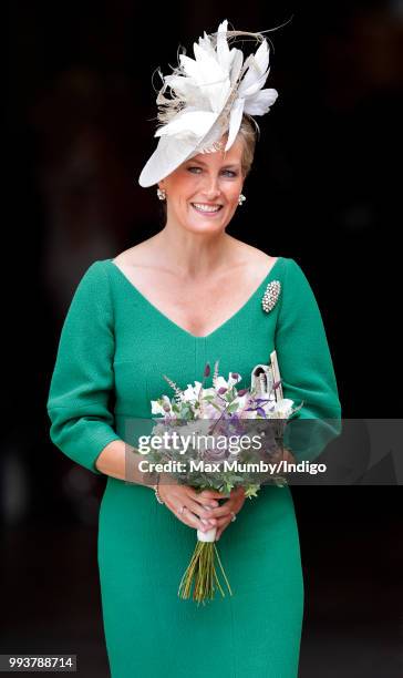 Sophie, Countess of Wessex attends a service to celebrate the 70th Anniversary of the NHS at Westminster Abbey on July 5, 2018 in London, England....