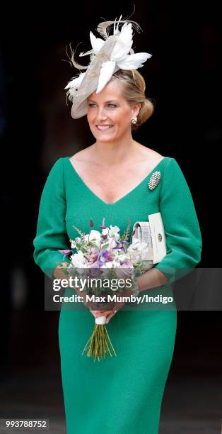 Sophie, Countess of Wessex attends a service to celebrate the 70th Anniversary of the NHS at Westminster Abbey on July 5, 2018 in London, England....