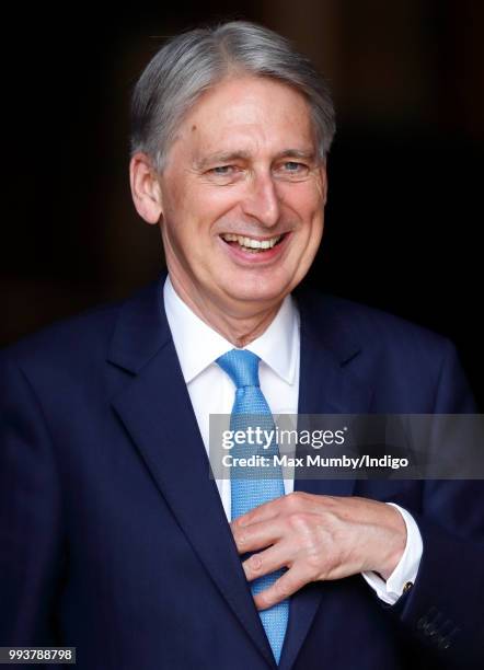 Chancellor of the Exchequer Philip Hammond attends a service to celebrate the 70th Anniversary of the NHS at Westminster Abbey on July 5, 2018 in...