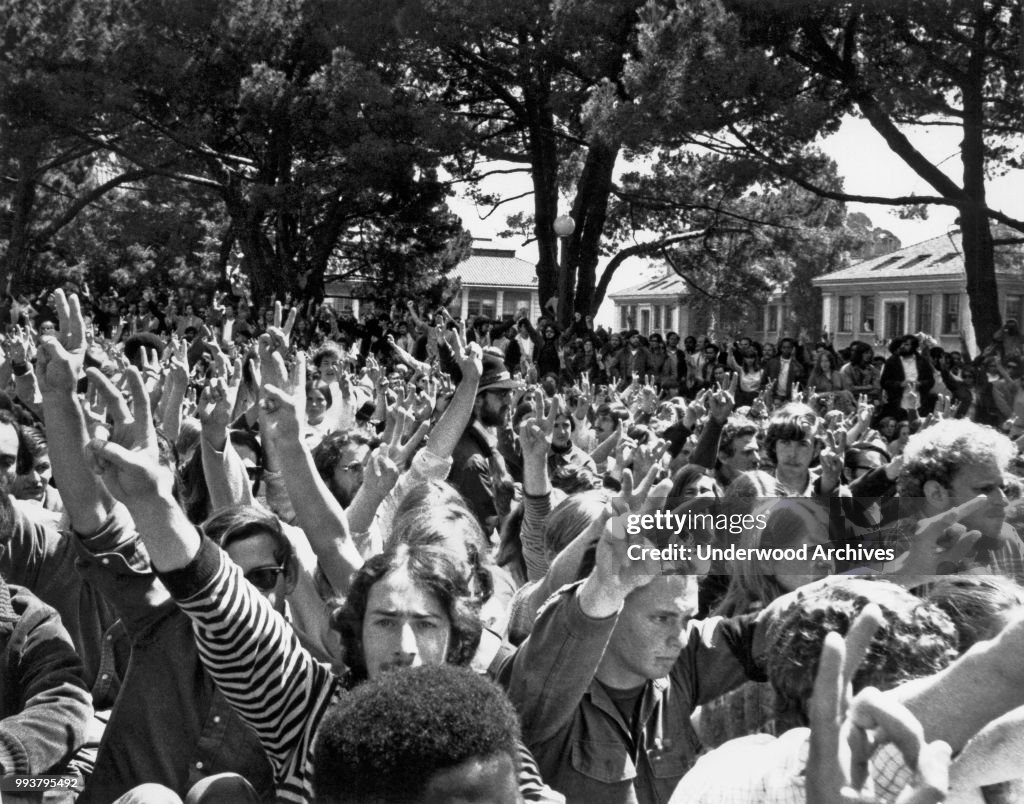Anti-War Rally In People's Park