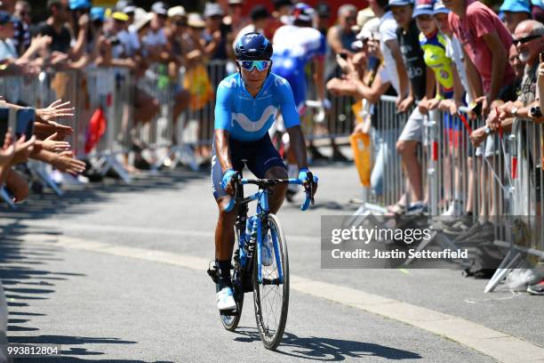Nairo Quintana of Colombia and Movistar Team / during the 105th Tour de France 2018, Stage 2 a 182,5km stage from Mouilleron-Saint-Germain to a...