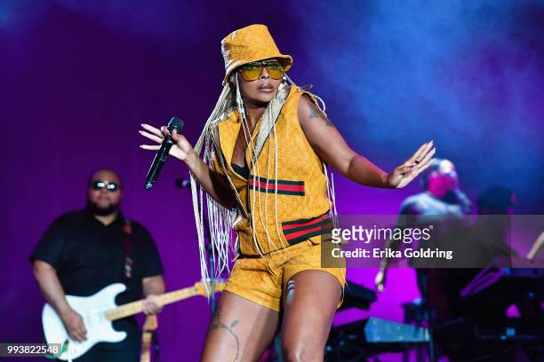 Mary J Blige performs at the 2018 Essence Music Festival at the Mercedes-Benz Superdome on July 7, 2018 in New Orleans, Louisiana.